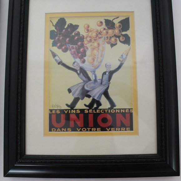 Custom Framed Set of 3 Vintage Prints_Black Frames_Size 10" x 12" - Picture 2 of 4